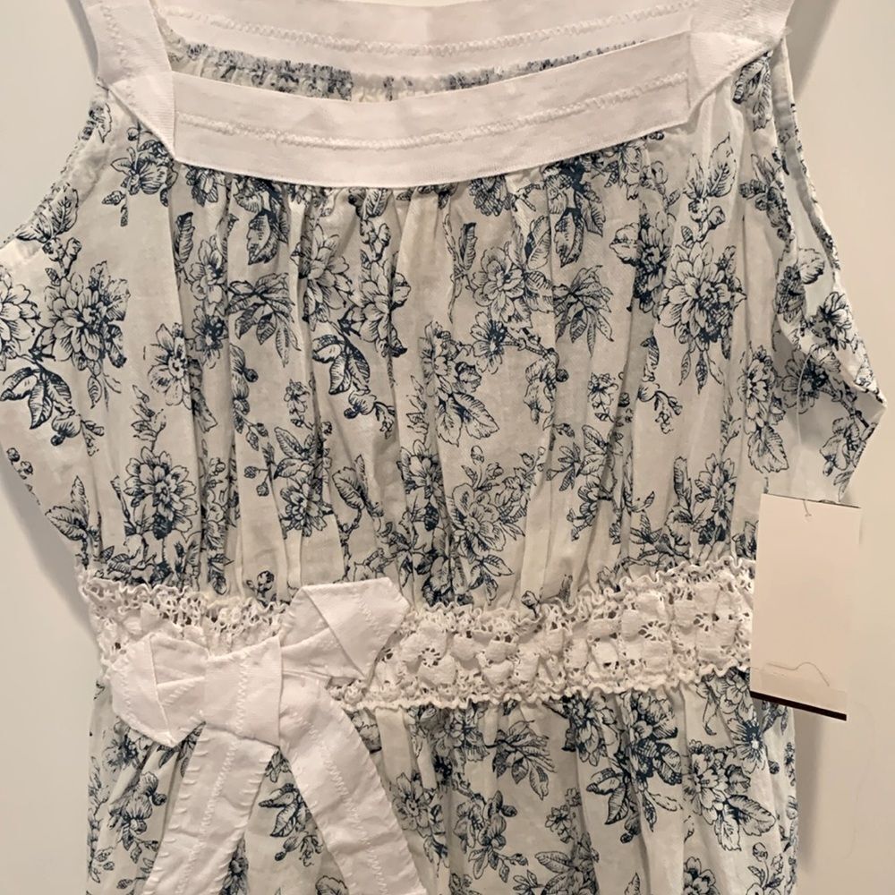 Women’s Anthropologie Toile Top Floral Print Sleeveless by Twill Twenty Two P/S - Picture 6 of 11